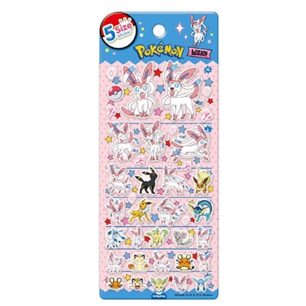 BeeCrazee Pokemon 5-Size Stickers (8 to choose from) Sylveon Kawaii Gifts 8809854317201