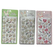 BeeCrazee Usamochi 3-D Pukupuku Candy Stickers Kawaii Gifts