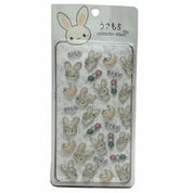 BeeCrazee Usamochi 3-D Pukupuku Candy Stickers Beige Kawaii Gifts