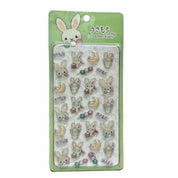 BeeCrazee Usamochi 3-D Pukupuku Candy Stickers Green Kawaii Gifts