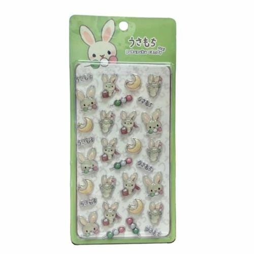 BeeCrazee Usamochi 3-D Pukupuku Candy Stickers Green Kawaii Gifts