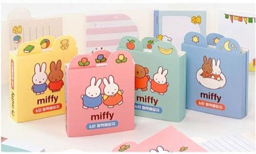BeeCrazee Miffy 6-Design Sticky Notes Surprise Set Kawaii Gifts 8800251412070