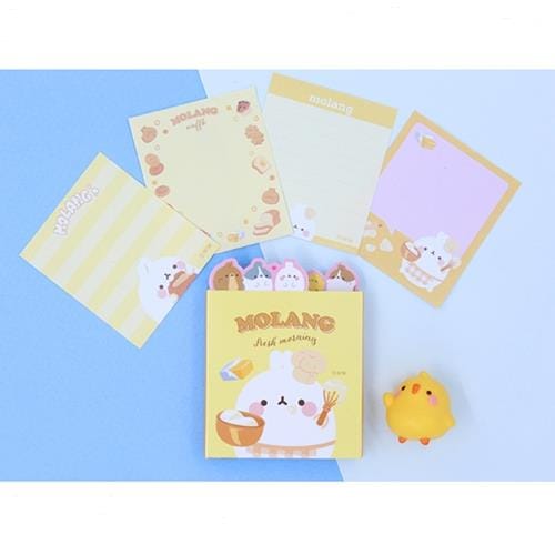 BeeCrazee Molang 4-Sided Surprise Sticky Notes Kawaii Gifts 8809627022950