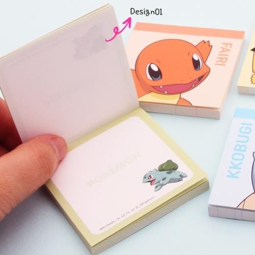 BeeCrazee Pokemon 4-Piece Small Memo Sets Kawaii Gifts 8809857001381