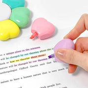 BeeCrazee Heart Flower 6-Color Highlighter Kawaii Gifts 8809730789962