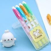 BeeCrazee Molang Highlighter Set in Folding Case Kawaii Gifts 8809627020376