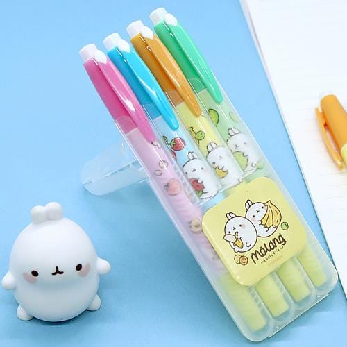 BeeCrazee Molang Highlighter Set in Folding Case Kawaii Gifts 8809627020376