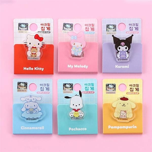 BeeCrazee Sanrio All Stars Acrylic Clips Kawaii Gifts