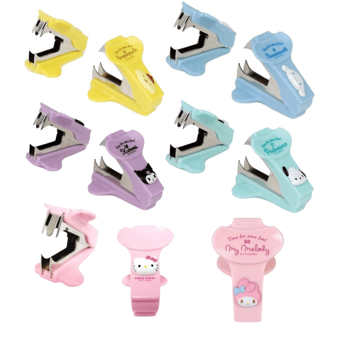 BeeCrazee Sanrio Friends Staple Removers: My Melody, Kuromi, Cinnamoroll, Hello Kitty Kawaii Gifts