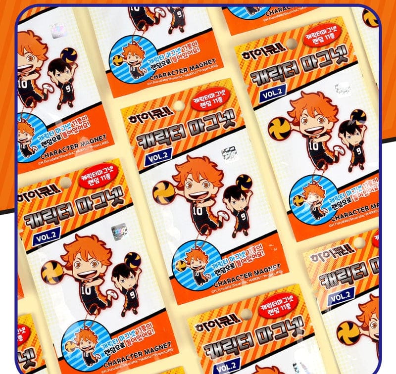 BeeCrazee Haikyuu Character Surprise Magnet Keychains v2 Kawaii Gifts 8809311141653