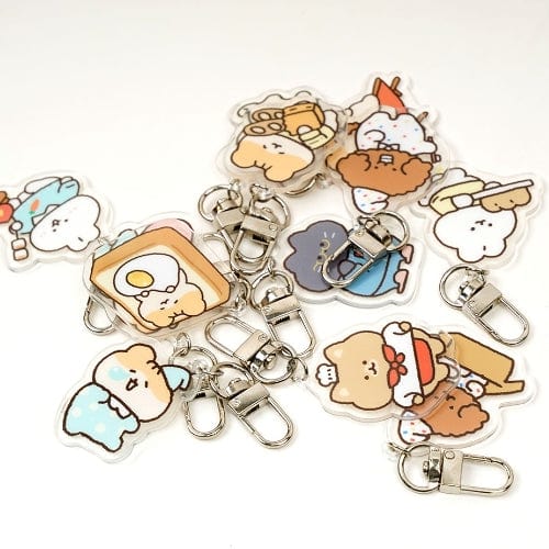 BeeCrazee Hamchi Hamster Friends Acrylic Keyring Surprise Bag Kawaii Gifts