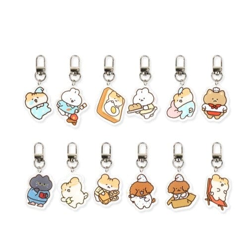 BeeCrazee Hamchi Hamster Friends Acrylic Keyring Surprise Bag Kawaii Gifts