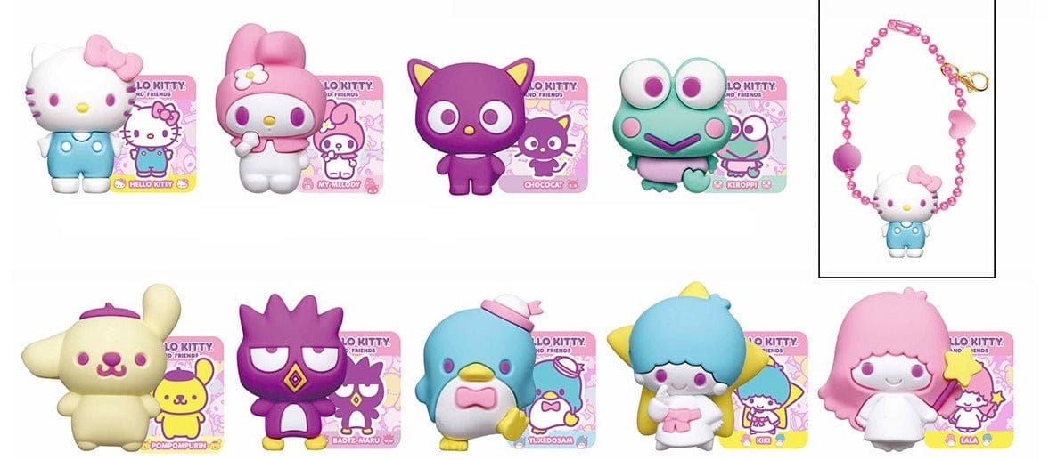 BeeCrazee Hello Kitty and Friends Tokyo Kawaii Mini Figure Keychain Surprise Box Kawaii Gifts