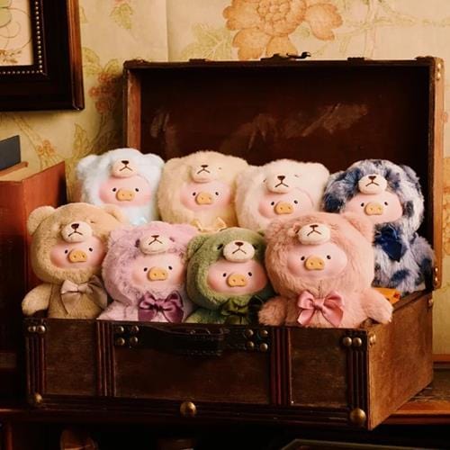 BeeCrazee Lulu Vintage Teddy 5" Plush Keychain Surprise Blind Box Kawaii Gifts 6972607333222