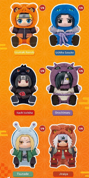 BeeCrazee Naruto Shippuden Cute Beast Party V2 Surprise 5.5" Plush Bag Charm Blind Box Kawaii Gifts 23665361173155