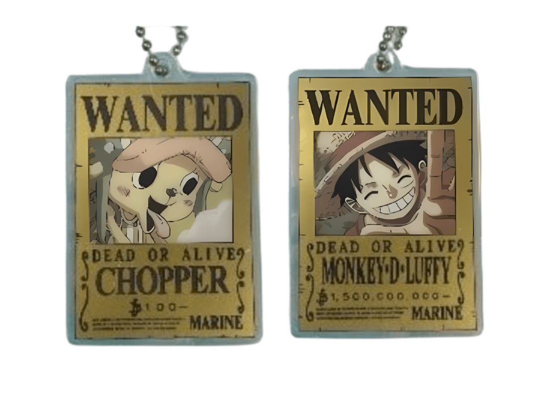 BeeCrazee One Piece Wanted Posters Surprise Keychains Kawaii Gifts 8809311141349