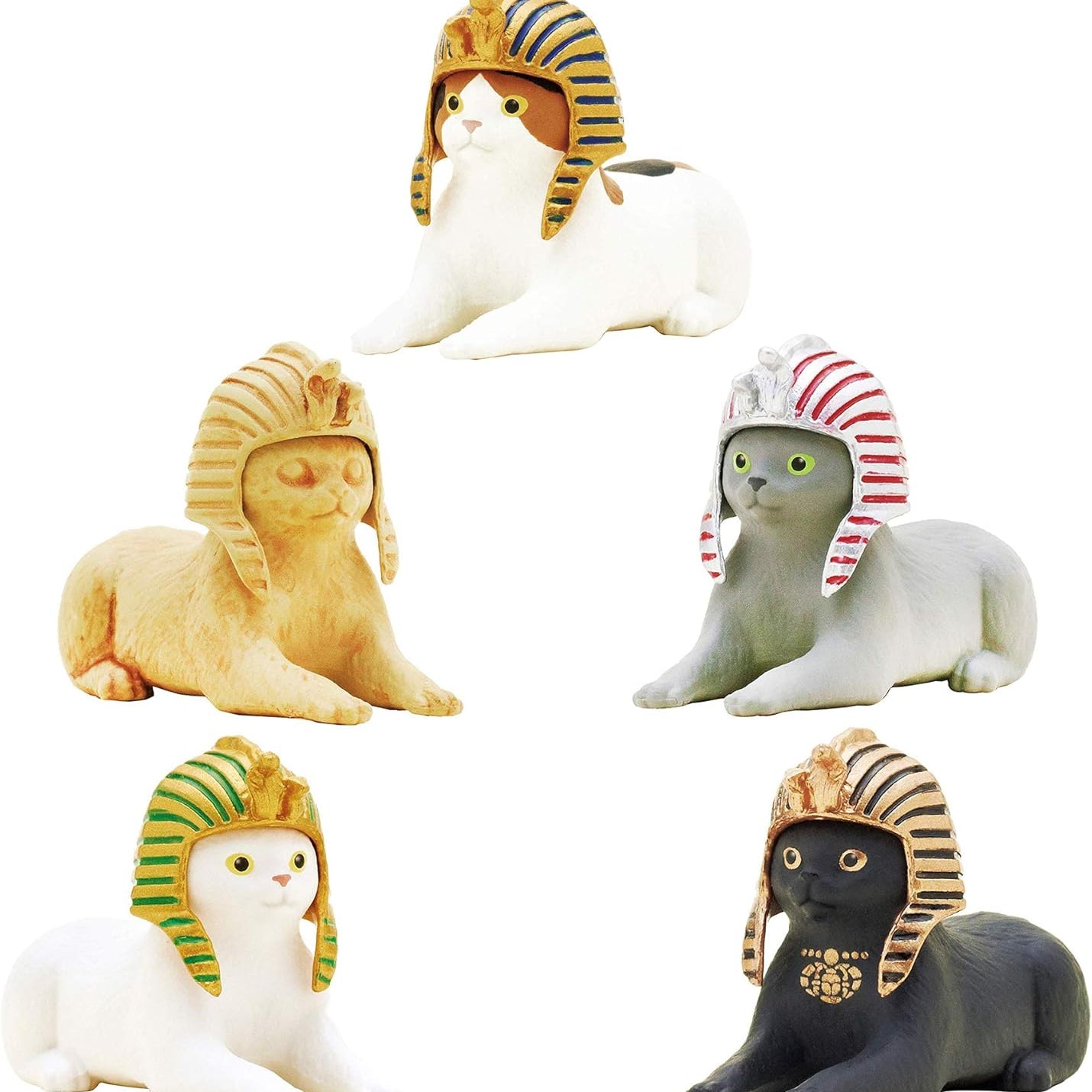 BeeCrazee Pharaoh Cat with Removable Nemes Surprise Mini Figure Blind Box Kawaii Gifts 4580045301752