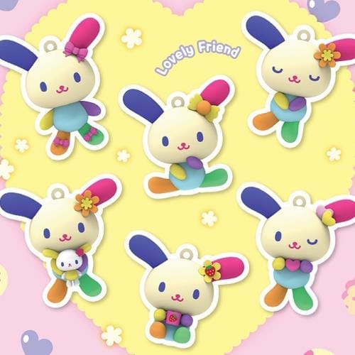 BeeCrazee Sanrio Usahana Lovely Friend 2.7" Surprise Keychain Kawaii Gifts 8809830213251