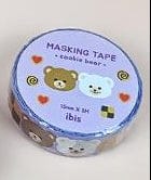 BeeCrazee Kawaii Die-cut Masking Tapes Cookie Bear Kawaii Gifts 8808659125387