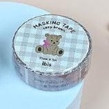 BeeCrazee Kawaii Die-cut Masking Tapes Cozy Brown Kawaii Gifts