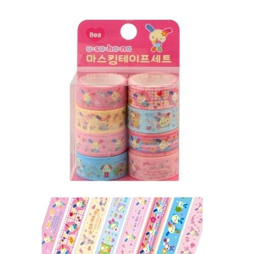 BeeCrazee Sanrio Usahana Washi Tapes (8 Piece Set) Kawaii Gifts 8809955836533