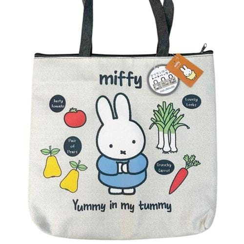 BeeCrazee Miffy Large Tote Bags with Zippers Blue Kawaii Gifts 10430934