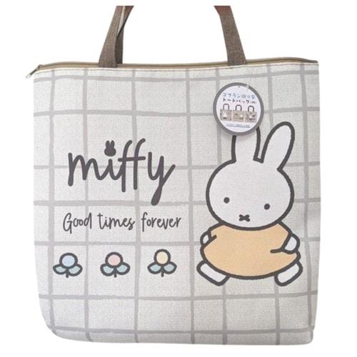 BeeCrazee Miffy Large Tote Bags with Zippers Yellow Kawaii Gifts 4570159380965