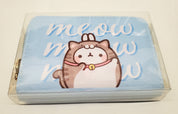 BeeCrazee Molang Zip Around Wallets Blue Molang w/ Cat Kawaii Gifts