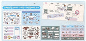 BeeCrazee Sanrio Friends Stickers & Washi Tapes Set: Kuromi, My Melody, Cinnamoroll & Character Mix Kawaii Gifts