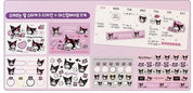 BeeCrazee Sanrio Friends Stickers & Washi Tapes Set: Kuromi, My Melody, Cinnamoroll & Character Mix Kawaii Gifts