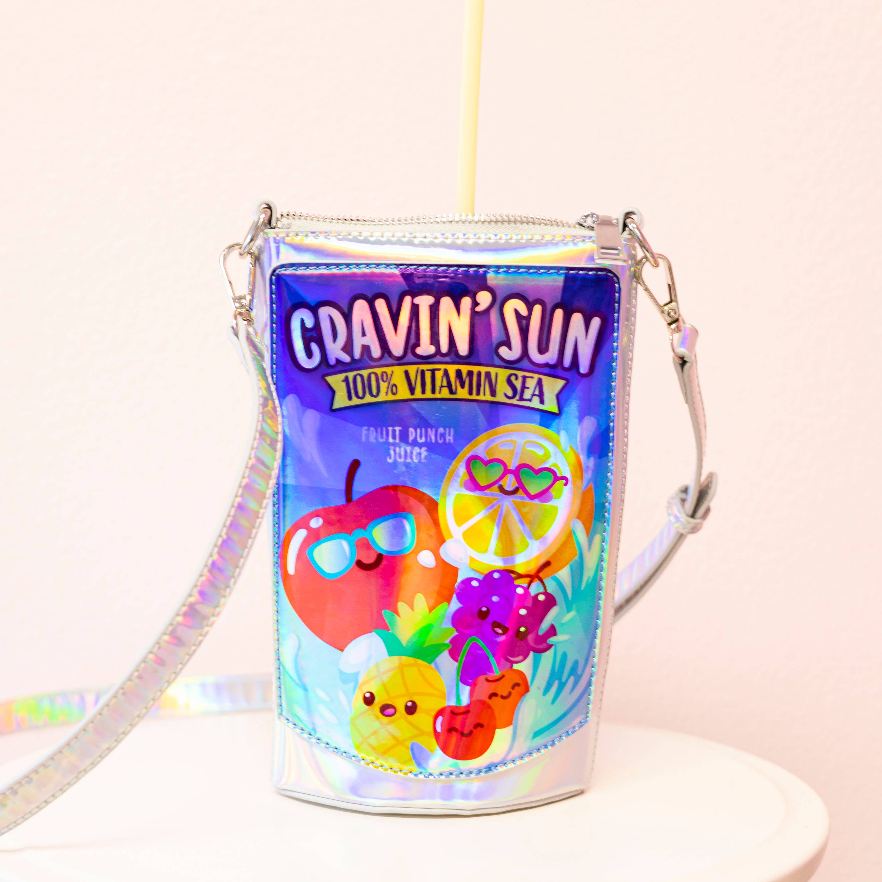 Bewaltz Cravin' Sun Fruit Juice Pouch Handbag 🌞 Kawaii Gifts 653753438080