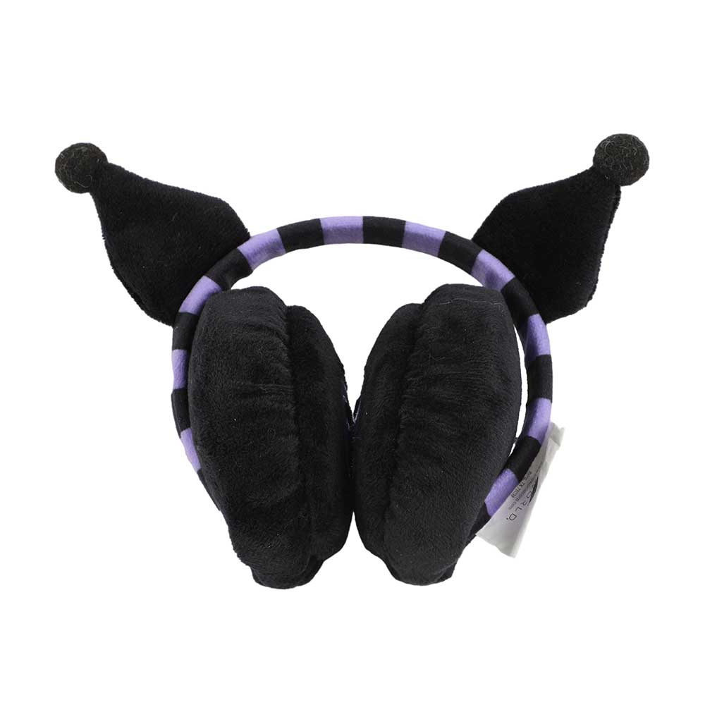 BioWorld Hello Kitty & Kuromi Foldable Earmuffs with 3-D Ears and Bow Kawaii Gifts