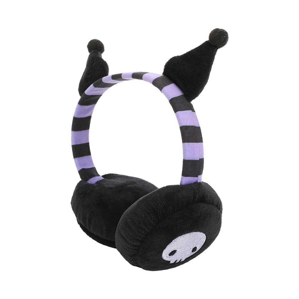 BioWorld Hello Kitty & Kuromi Foldable Earmuffs with 3-D Ears and Bow Kawaii Gifts