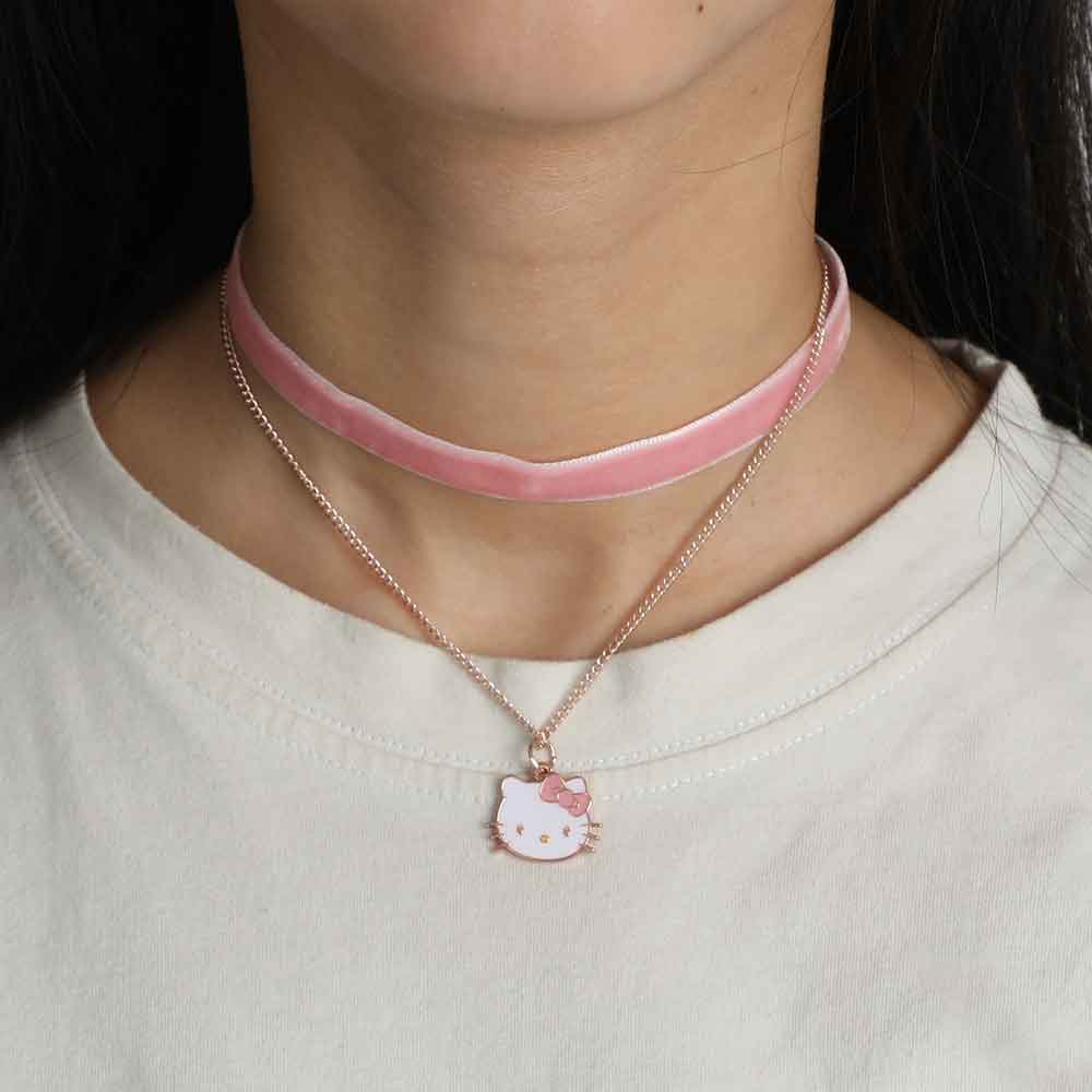 BioWorld Hello Kitty Necklace, Choker & 5 Charms Set Kawaii Gifts 197394532498