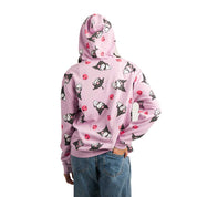 BioWorld Kuromi Spunky Poses Lavender Zip-Up Hoodies Kawaii Gifts