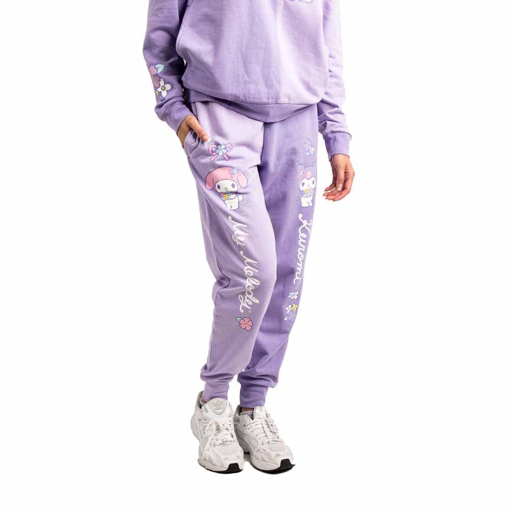 BioWorld My Melody & Kuromi Color Block Hoodie & Jogger Pants Set Kawaii Gifts