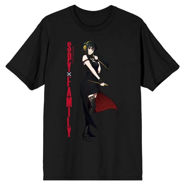 BioWorld Spy X Family Yor Unisex Adult Black Tee Kawaii Gifts