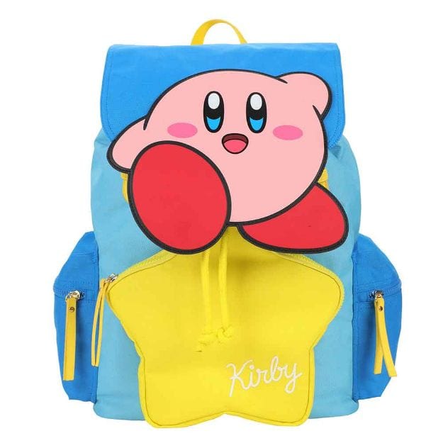 BioWorld Kirby Blue Rucksack Laptop Backpack Kawaii Gifts