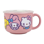 BioWorld Hello Kitty & Friends Ceramic Soup Mug with Vented Lid Kawaii Gifts