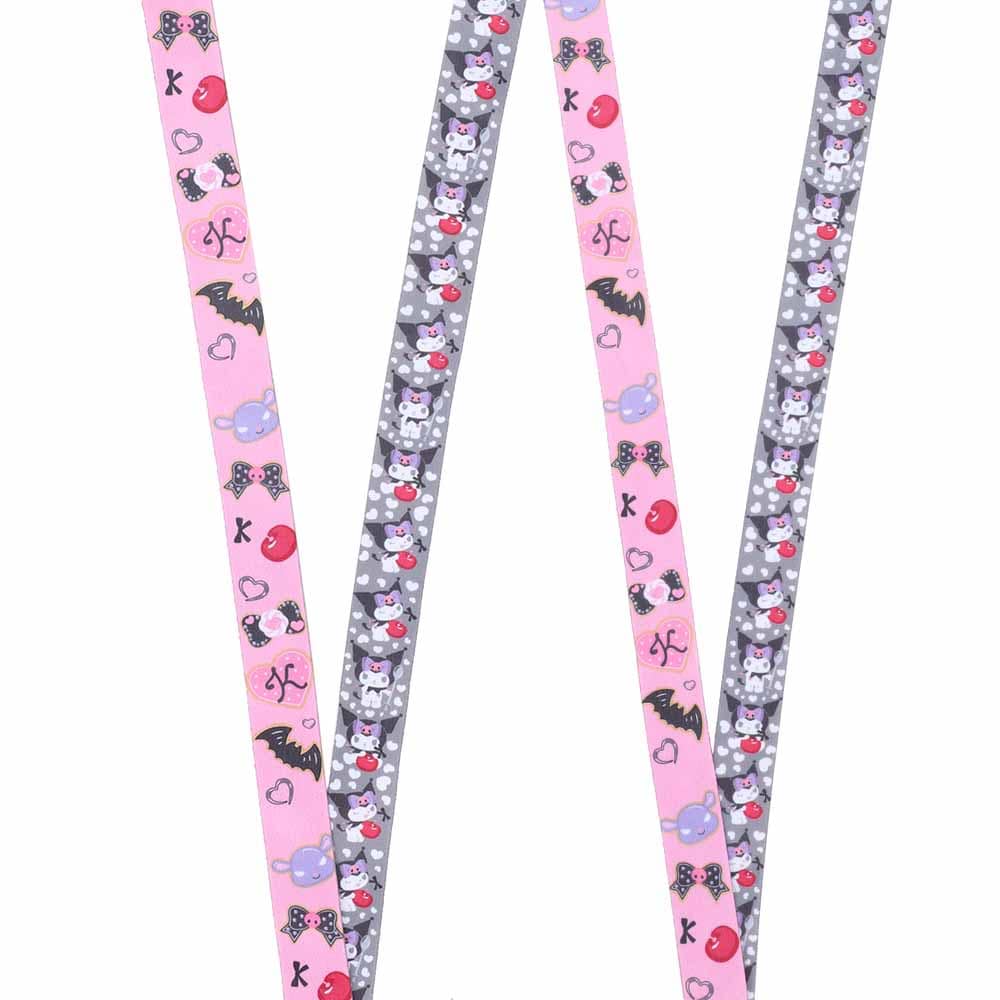 BioWorld My Melody & Kuromi Sublimated Lanyards with Charms Kawaii Gifts