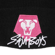 Bioworld Merchandising KPop Demon Hunters Saja Boys Black Cuff Knit Beanie Kawaii Gifts 198996635075