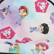 Bioworld Merchandising KPop Demon Hunters Chibi Saja Boys 9” Shiny Mini Backpack Kawaii Gifts 198996636133