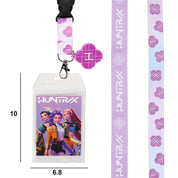 Bioworld Merchandising KPop Demon Hunters Huntrix 22" Lanyard with Clear ID Sleeve and Rubber Charm Kawaii Gifts 198996626219