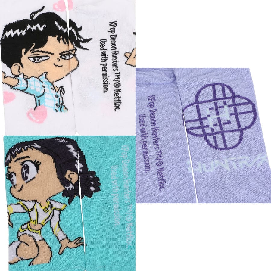 Bioworld Merchandising KPop Demon Hunters 5-Pair Pack Adult Ankle Socks Kawaii Gifts 198996670601