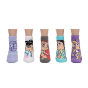 Bioworld Merchandising KPop Demon Hunters 5-Pair Pack Adult Ankle Socks Kawaii Gifts 198996670601