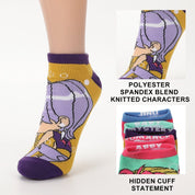 Bioworld Merchandising KPop Demon Hunters Saja Boys 5-Pair Pack Adult Ankle Socks Kawaii Gifts 198996626264