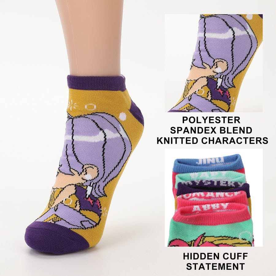 Bioworld Merchandising KPop Demon Hunters Saja Boys 5-Pair Pack Adult Ankle Socks Kawaii Gifts 198996626264