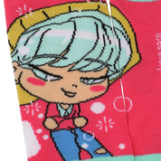 Bioworld Merchandising KPop Demon Hunters Saja Boys 5-Pair Pack Adult Ankle Socks Kawaii Gifts 198996626264