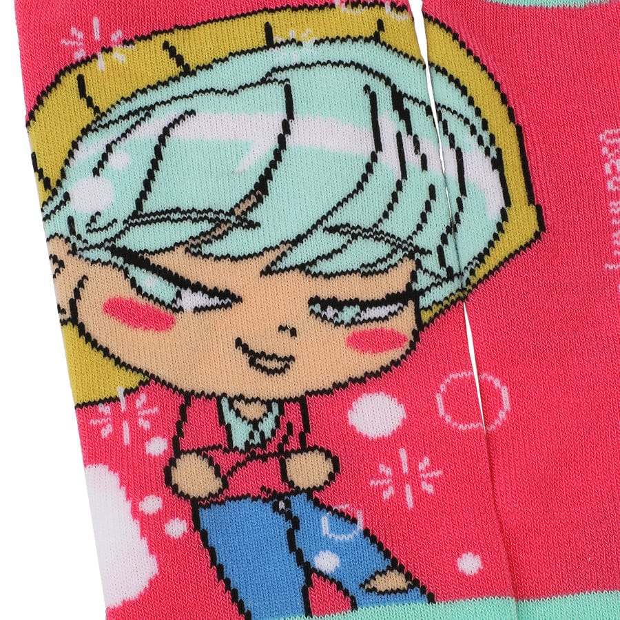 Bioworld Merchandising KPop Demon Hunters Saja Boys 5-Pair Pack Adult Ankle Socks Kawaii Gifts 198996626264