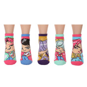 Bioworld Merchandising KPop Demon Hunters Saja Boys 5-Pair Pack Adult Ankle Socks Kawaii Gifts 198996626264